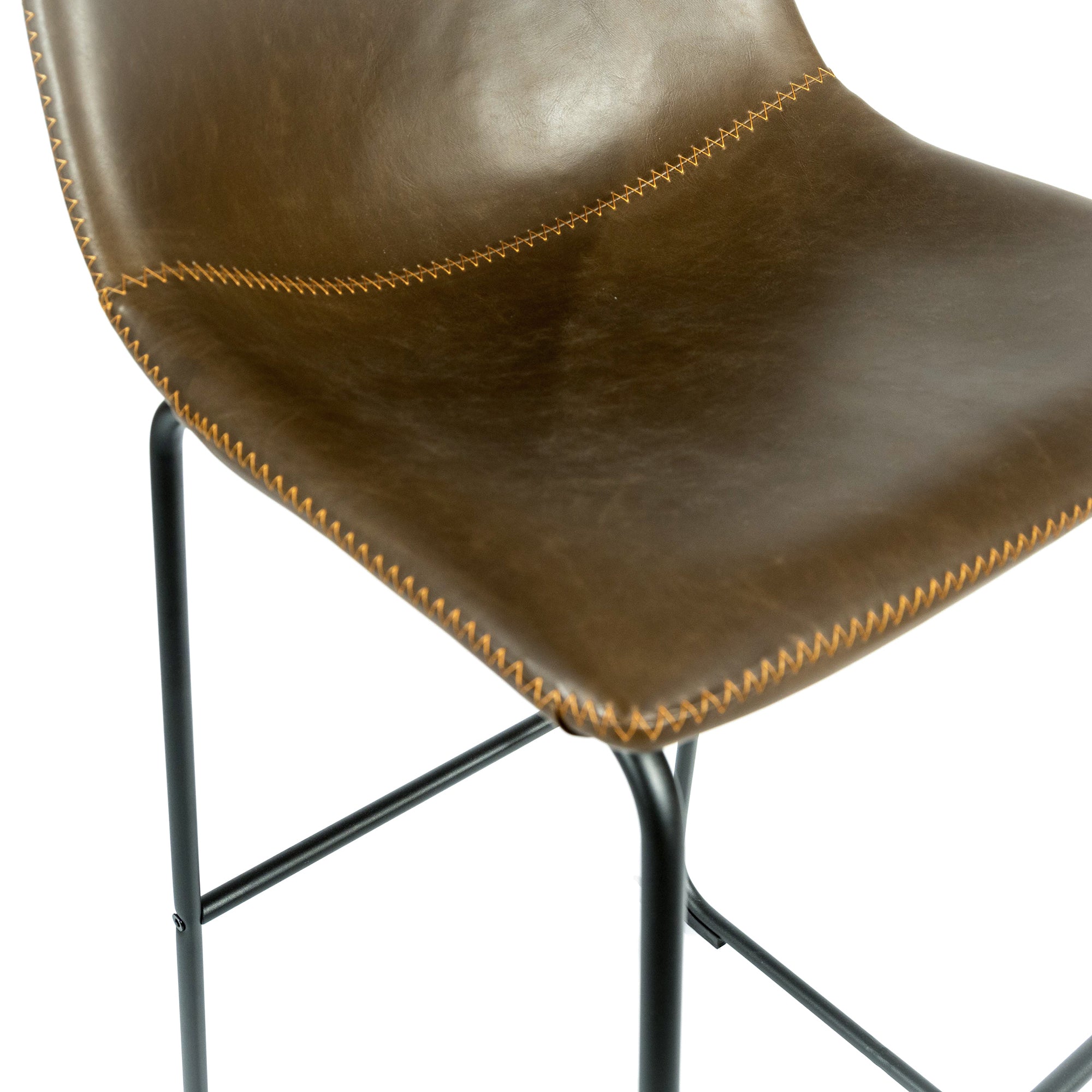 Dexter Chesnut Brown Set of Kitchen Two Bar Stools